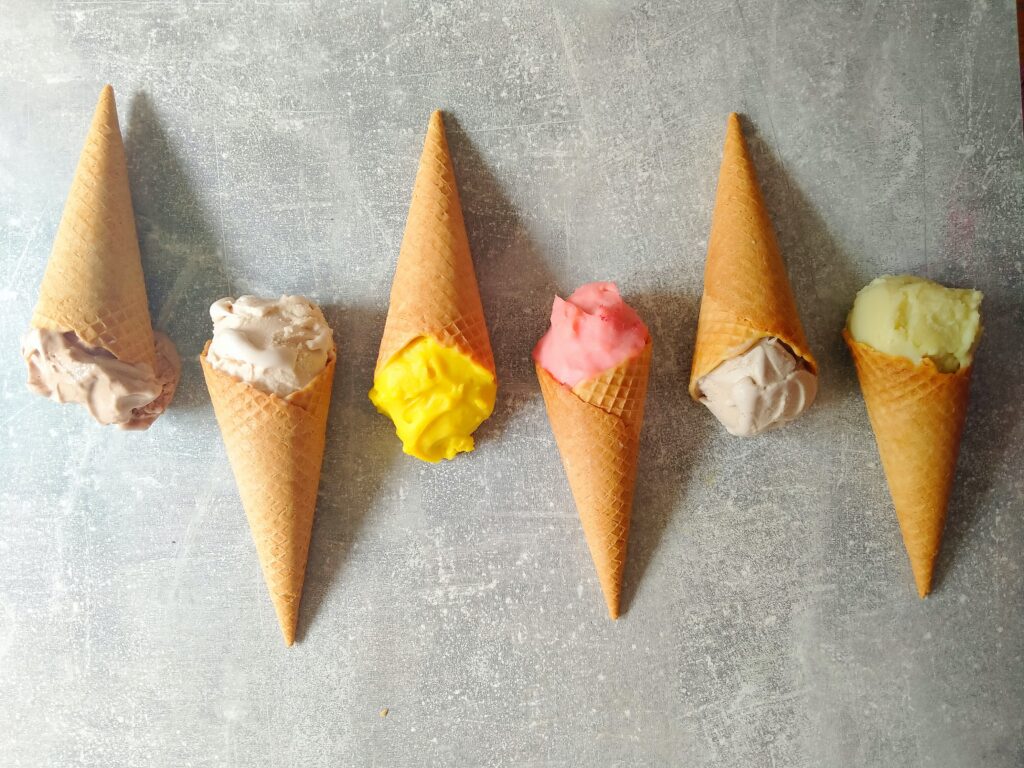 Image of ice cream cones