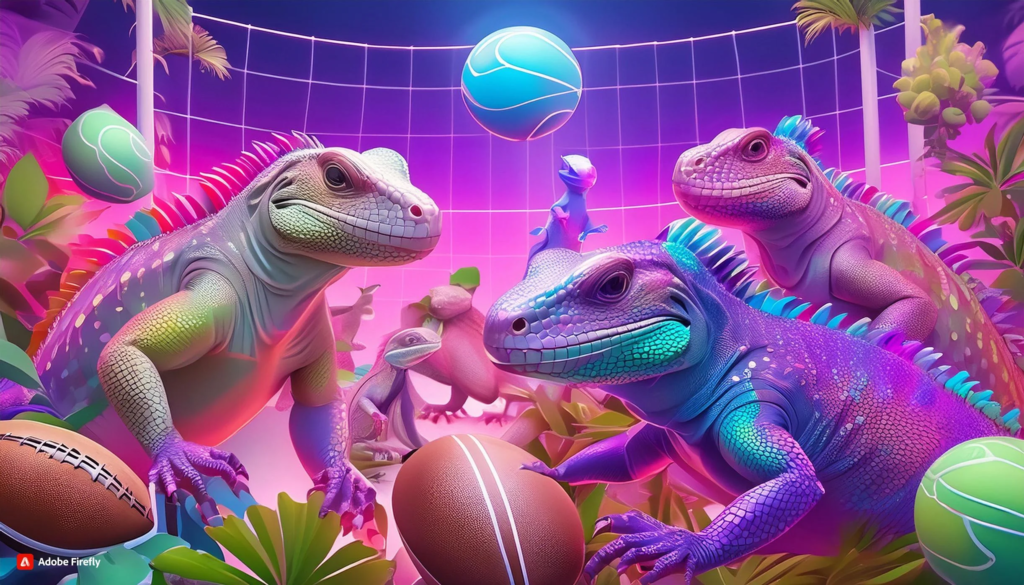Lizards playing for the Pickles Cup